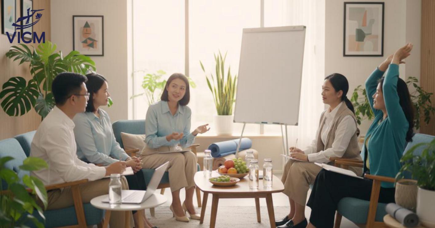 Môi trường làm việc hạnh phúc dựa trên sự tôn trọng, an toàn và phát triển, giúp củng cố uy tín tuyển dụng. Môi trường làm việc hạnh phúc dựa trên sự tôn trọng, an toàn và phát triển, giúp củng cố uy tín tuyển dụng.