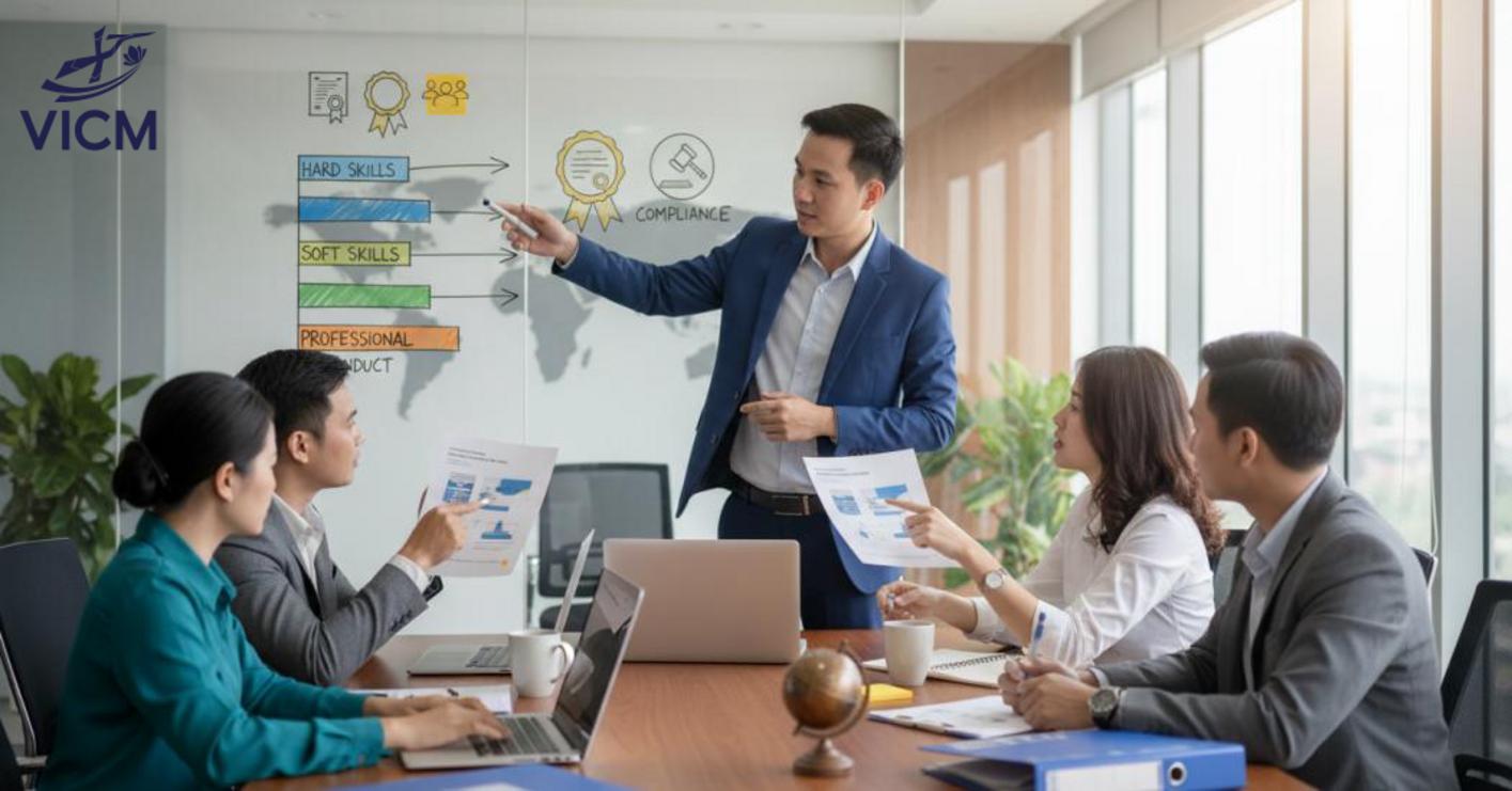 Đào tạo nhân sự cần dựa trên khung năng lực rõ ràng để tăng tính ứng dụng và giảm lãng phí. Đào tạo nhân sự cần dựa trên khung năng lực rõ ràng để tăng tính ứng dụng và giảm lãng phí.