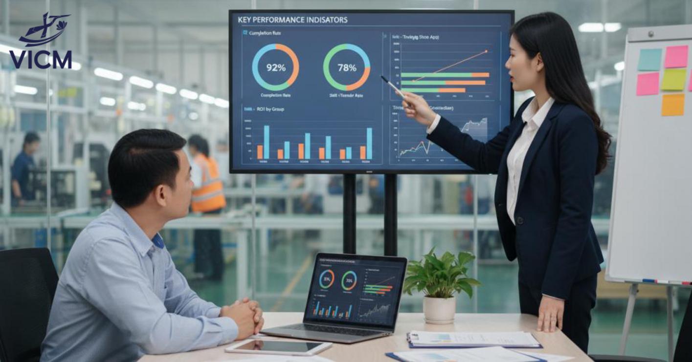 Corporate Training cần đo lường rõ hiệu suất, mục tiêu, ứng dụng sau đào tạo và tác động đến KPI nhân sự. Corporate Training cần đo lường rõ hiệu suất, mục tiêu, ứng dụng sau đào tạo và tác động đến KPI nhân sự.