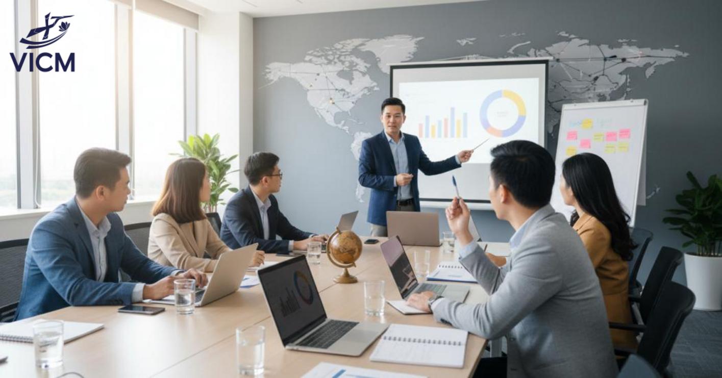 Đào tạo doanh nghiệp giúp chuẩn hóa năng lực, giảm rủi ro phái cử và tăng hiệu quả làm việc quốc tế. Đào tạo doanh nghiệp giúp chuẩn hóa năng lực, giảm rủi ro phái cử và tăng hiệu quả làm việc quốc tế.