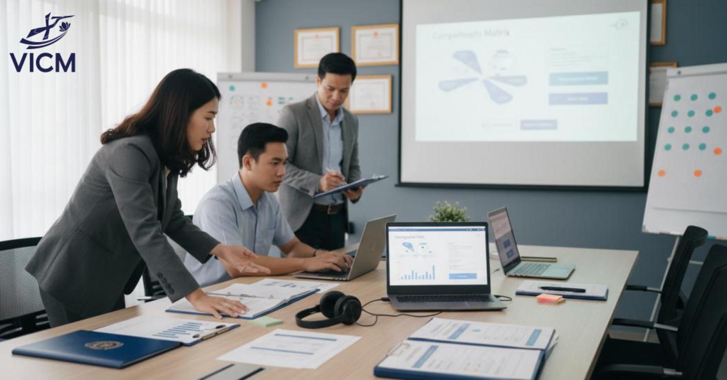 Đánh giá năng lực giúp chọn đúng người, giảm rủi ro phái cử và tăng khả năng thích ứng quốc tế. Đánh giá năng lực giúp chọn đúng người, giảm rủi ro phái cử và tăng khả năng thích ứng quốc tế.