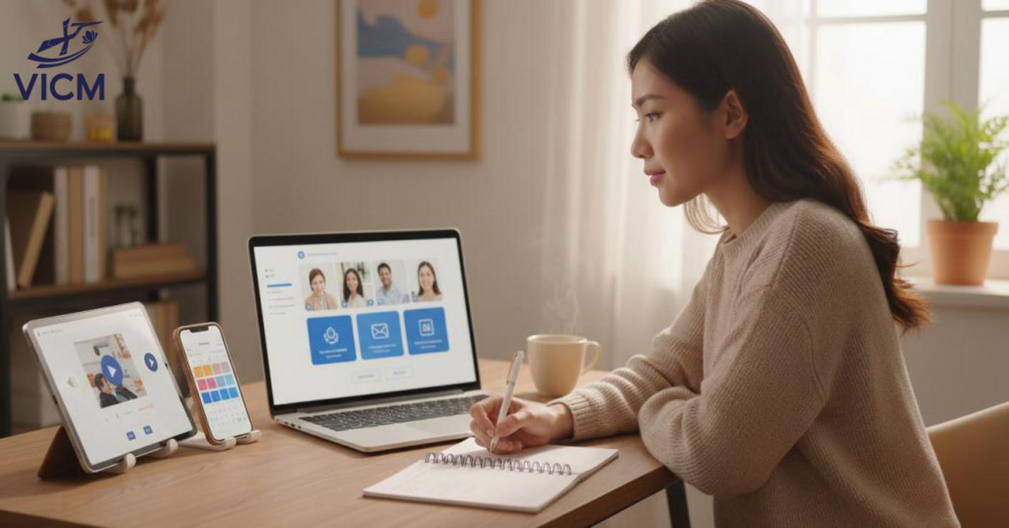Học kỹ năng mềm trực tuyến là giải pháp linh hoạt, tiết kiệm và thiết thực cho người đi làm và học sinh. Học kỹ năng mềm trực tuyến là giải pháp linh hoạt, tiết kiệm và thiết thực cho người đi làm và học sinh.