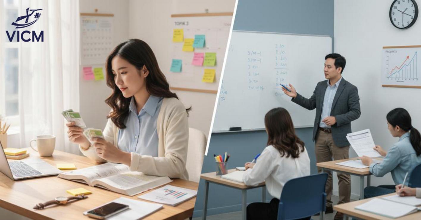 Tự học TOPIK 3 hay học trung tâm phù hợp hơn Tự học TOPIK 3 hay học trung tâm phù hợp hơn