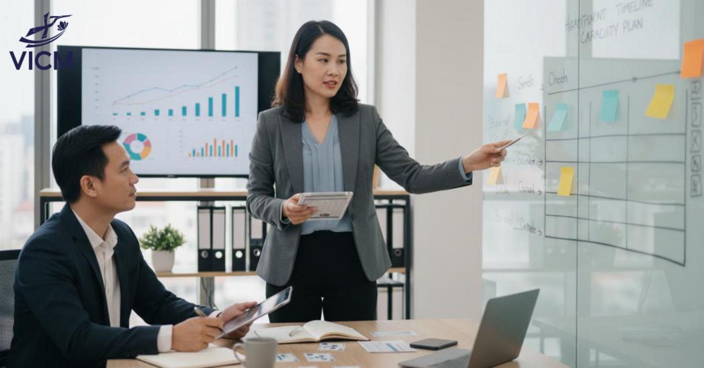 Lập kế hoạch nhân sự cần dự báo đúng thời điểm, vị trí, năng lực để hỗ trợ tăng trưởng và trở thành phần của chiến lược kinh doanh. Lập kế hoạch nhân sự cần dự báo đúng thời điểm, vị trí, năng lực để hỗ trợ tăng trưởng và trở thành phần của chiến lược kinh doanh.