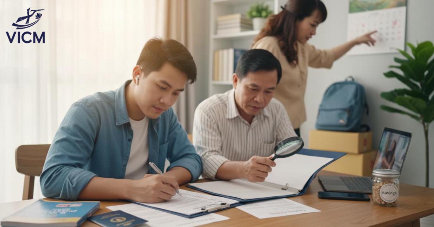 Chuẩn bị trước khi xuất cảnh: học tiếng, sức khỏe, tâm lý, gia đình, tránh lừa đảo