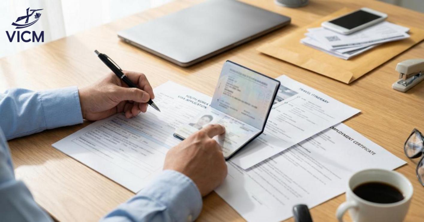 Cách điền đơn xin visa Hàn Quốc theo từng mục