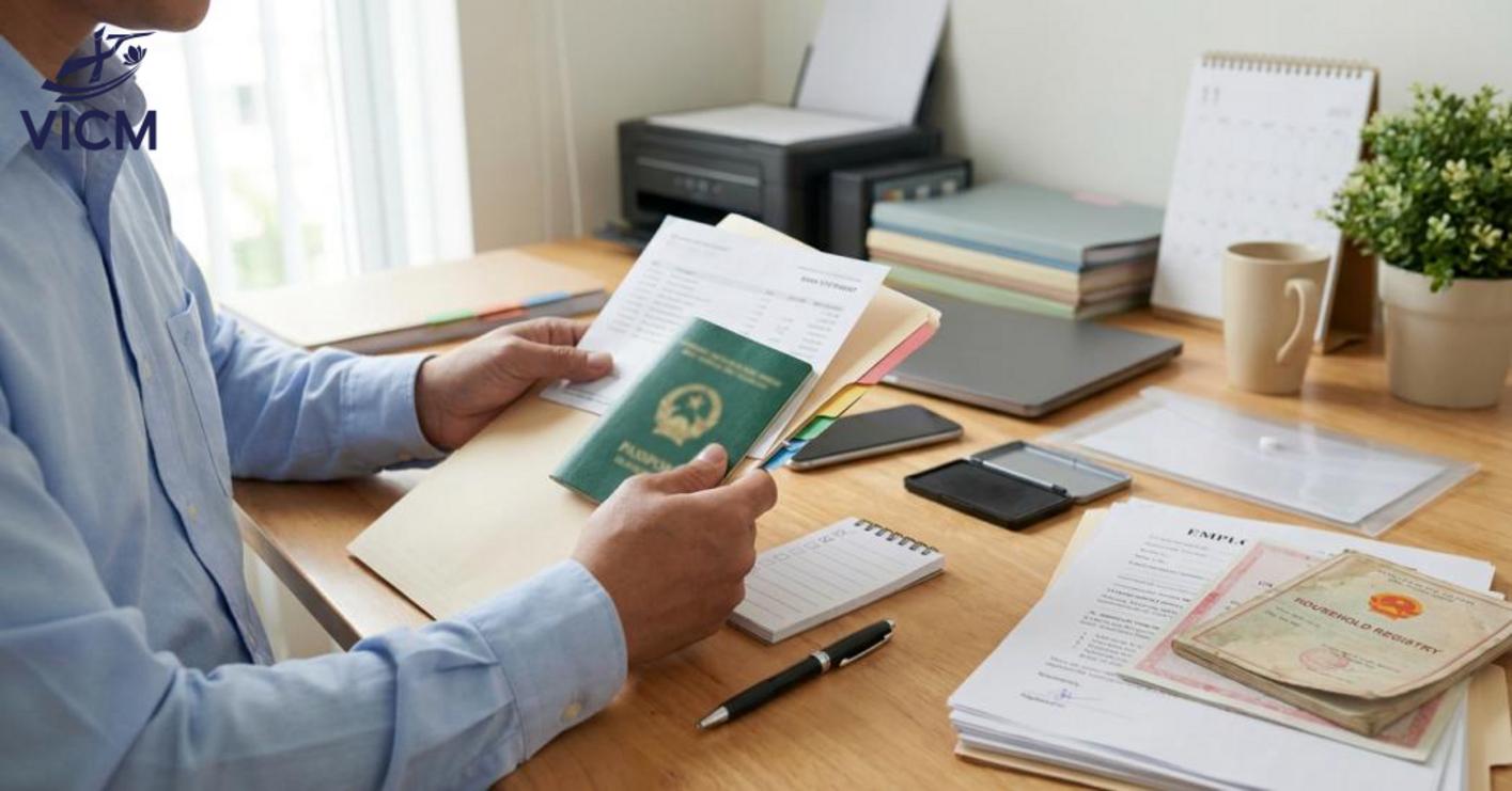 Hồ sơ xin visa Hàn Quốc cần chuẩn bị kèm theo đơn