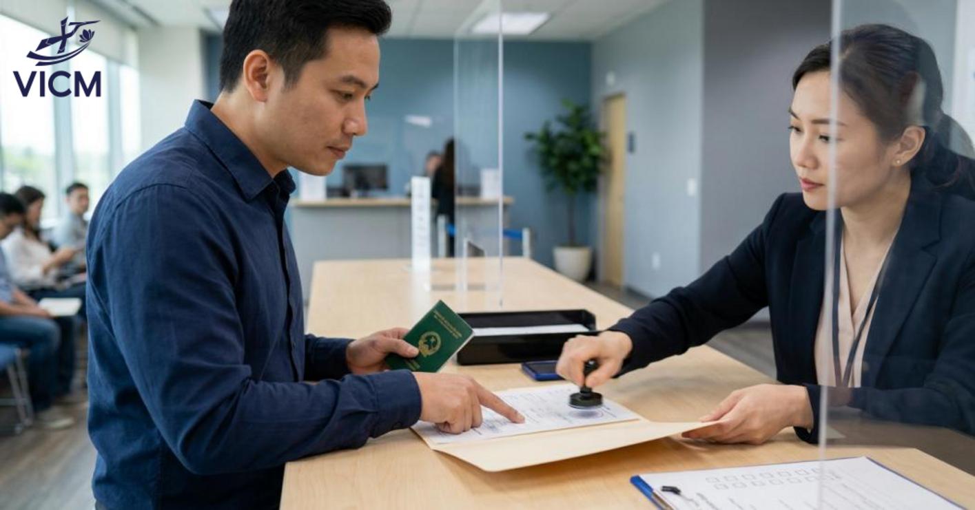 Rà soát hồ sơ và nộp tại trung tâm visa Hàn Quốc đúng quy định