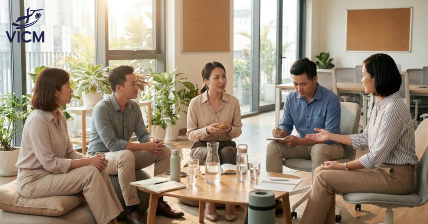 Giải pháp xây dựng văn hóa công sở qua văn hóa nội tâm và wellness tại công sở
