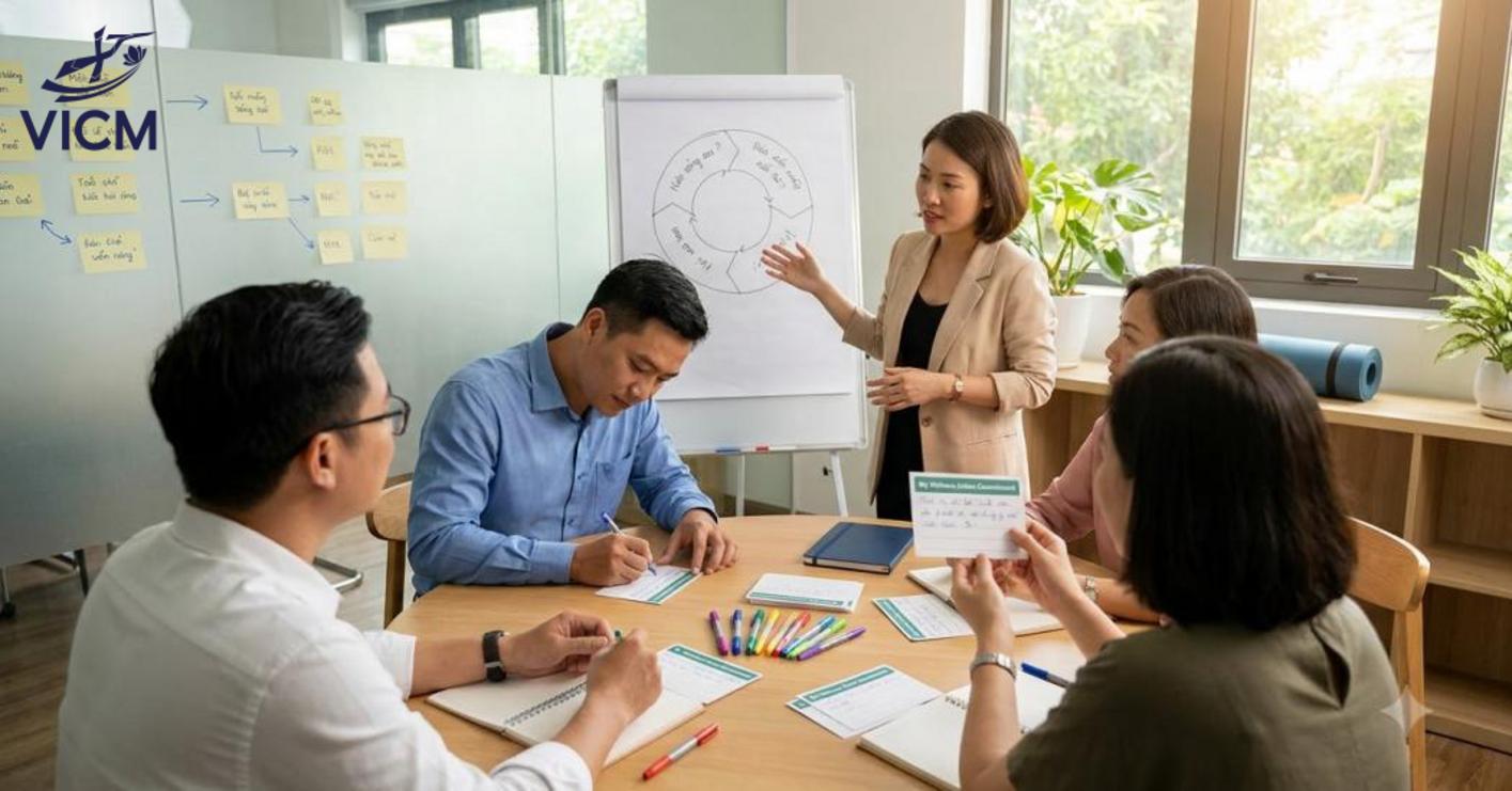 Adult Learning Theory giúp doanh nghiệp gắn hoạt động học tập với công việc thực tế nhằm nâng cao năng lực và hiệu suất nhân sự.