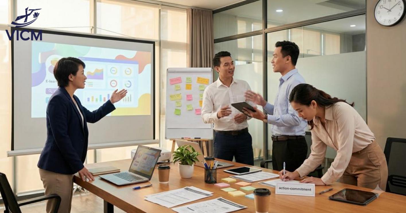 Cách triển khai blended learning cho nhân viên và quản lý đội nhóm Cách triển khai blended learning cho nhân viên và quản lý đội nhóm