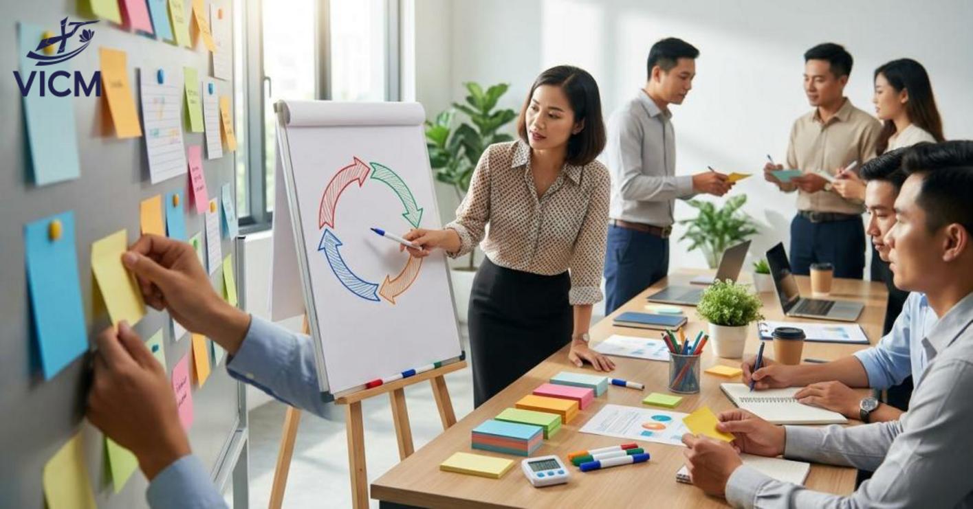 Biến tư duy thành hành vi cụ thể gắn liền với công việc hằng ngày