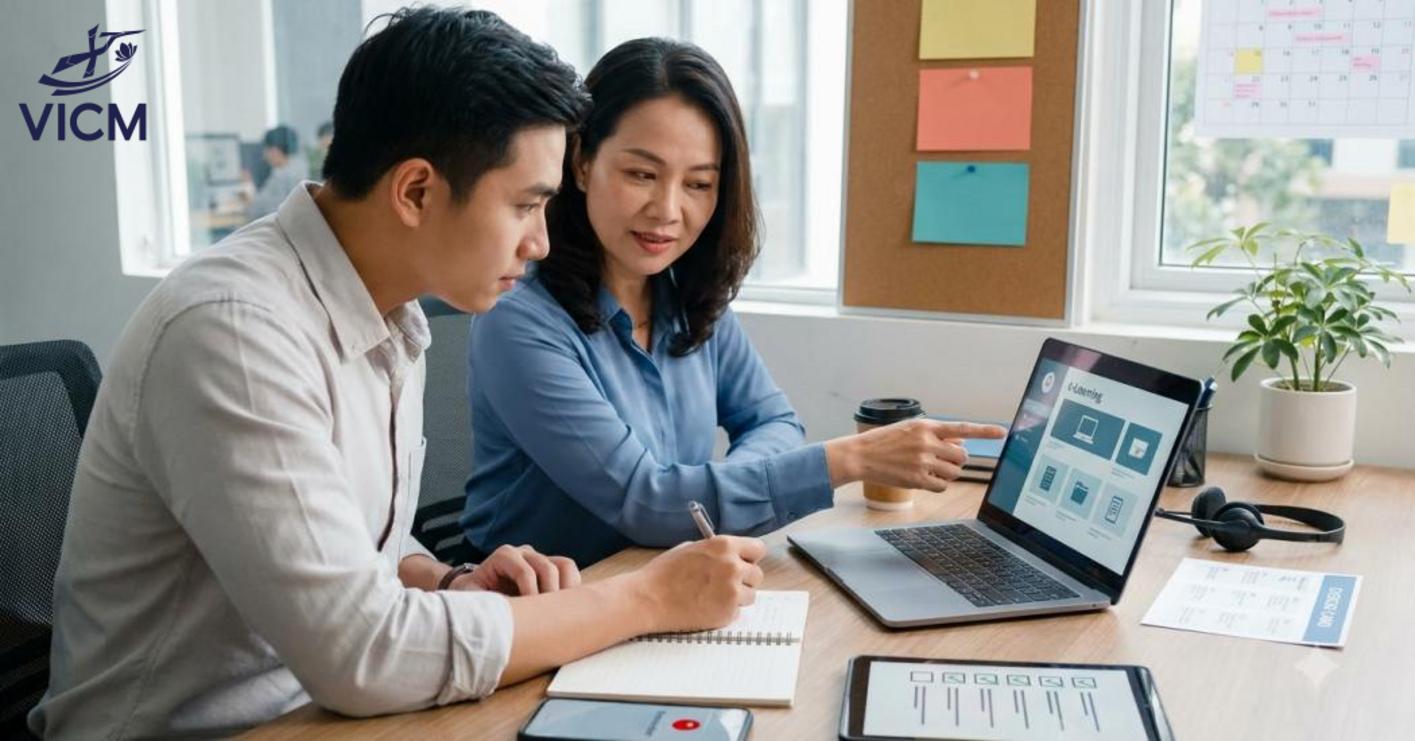 Đào tạo trực tuyến kết hợp coaching & kèm cặp