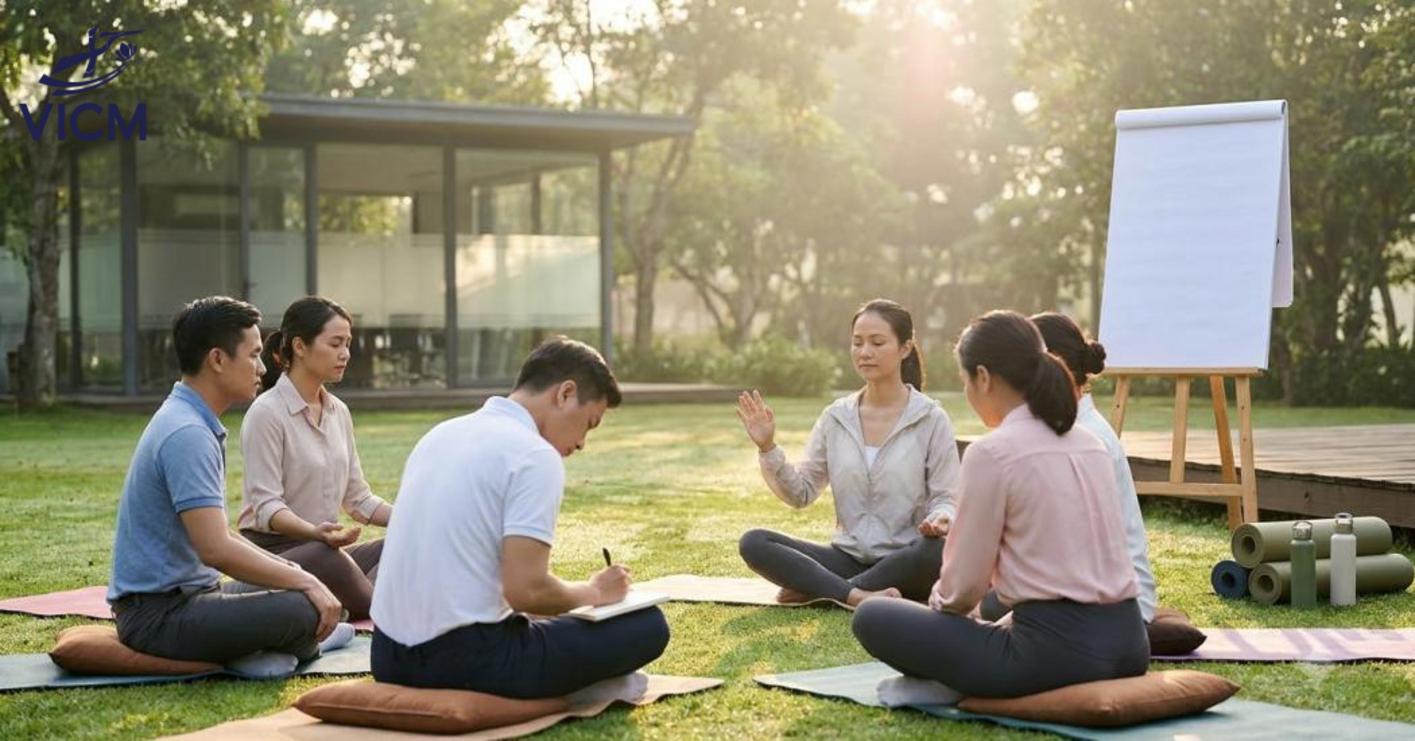 Kết hợp Đào tạo – Retreat – Thể chất giúp hình thành thói quen thực tế