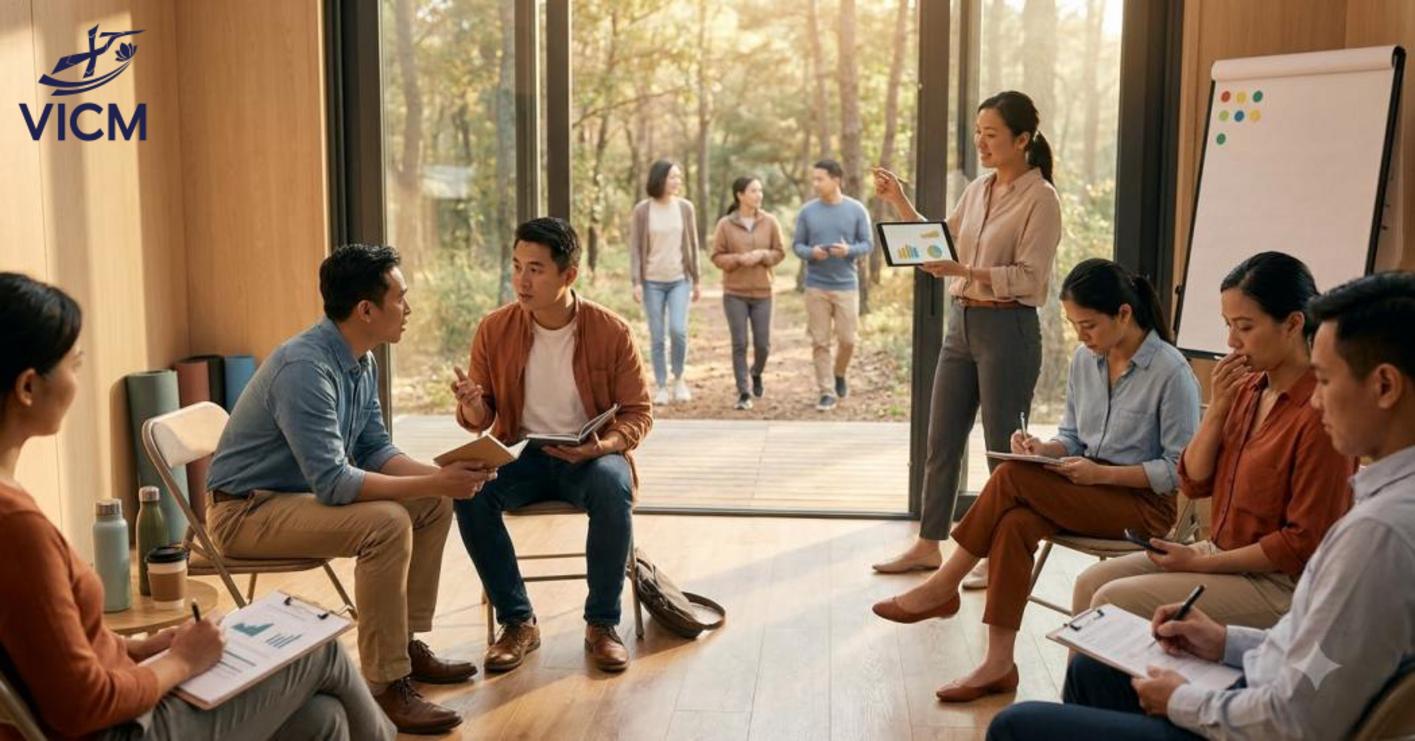 Retreat doanh nghiệp giúp phát triển năng lực, gắn kết đội ngũ và tạo giá trị bền vững