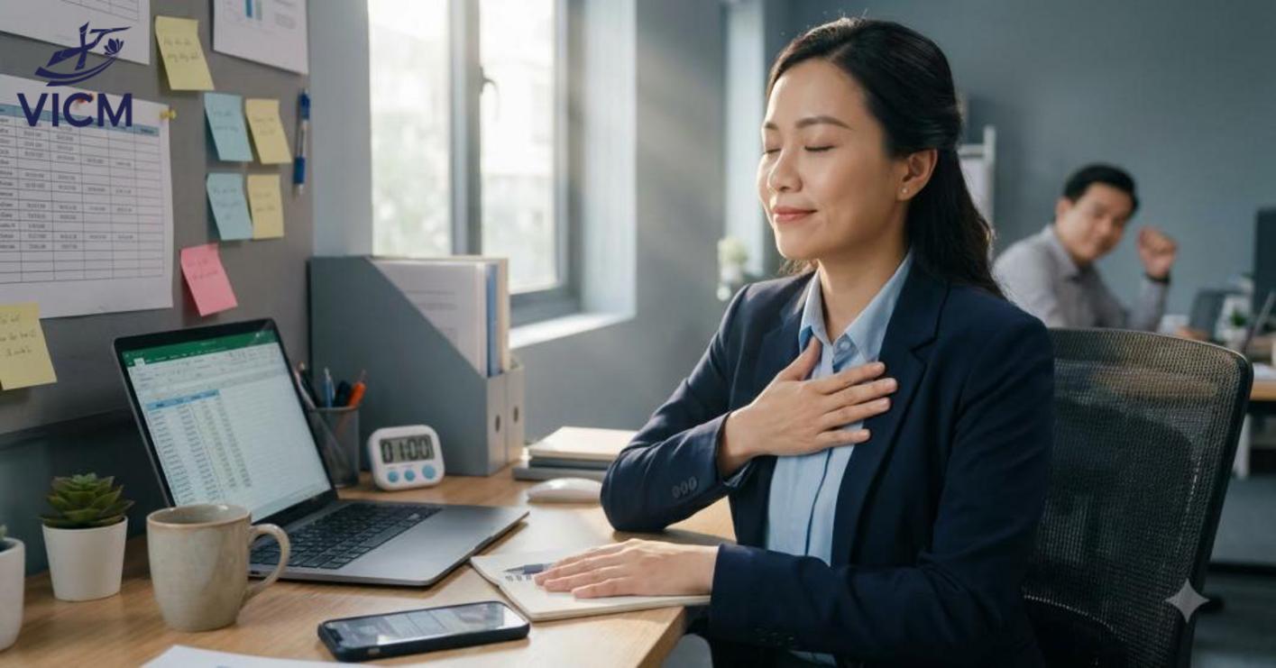 Kỹ năng chịu áp lực giúp duy trì hiệu suất, suy nghĩ rõ ràng và quyết định đúng khi công việc căng thẳng.
