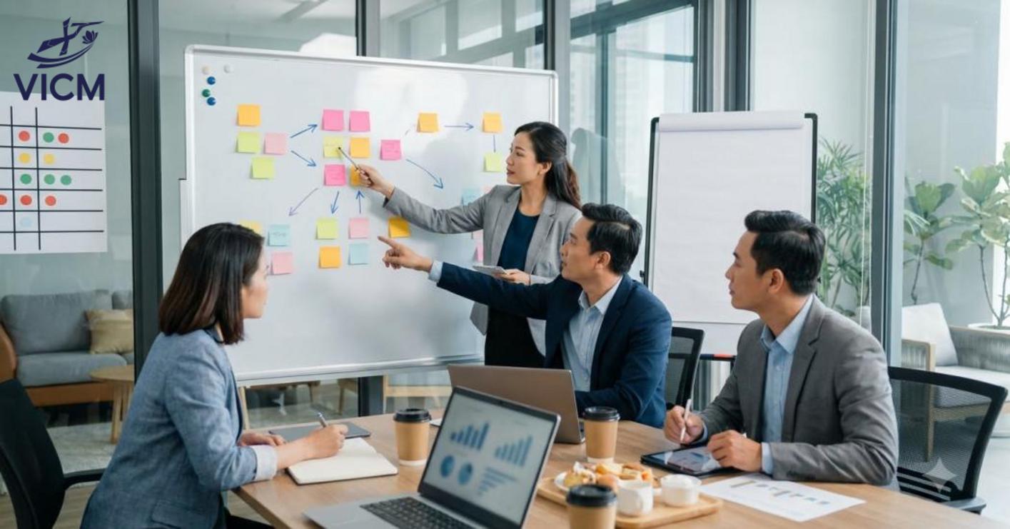 Kiểm tra giải pháp bằng chỉ số thực tế và họp rút kinh nghiệm giúp đánh giá chính xác, cải thiện hiệu quả. Kiểm tra giải pháp bằng chỉ số thực tế và họp rút kinh nghiệm giúp đánh giá chính xác, cải thiện hiệu quả.