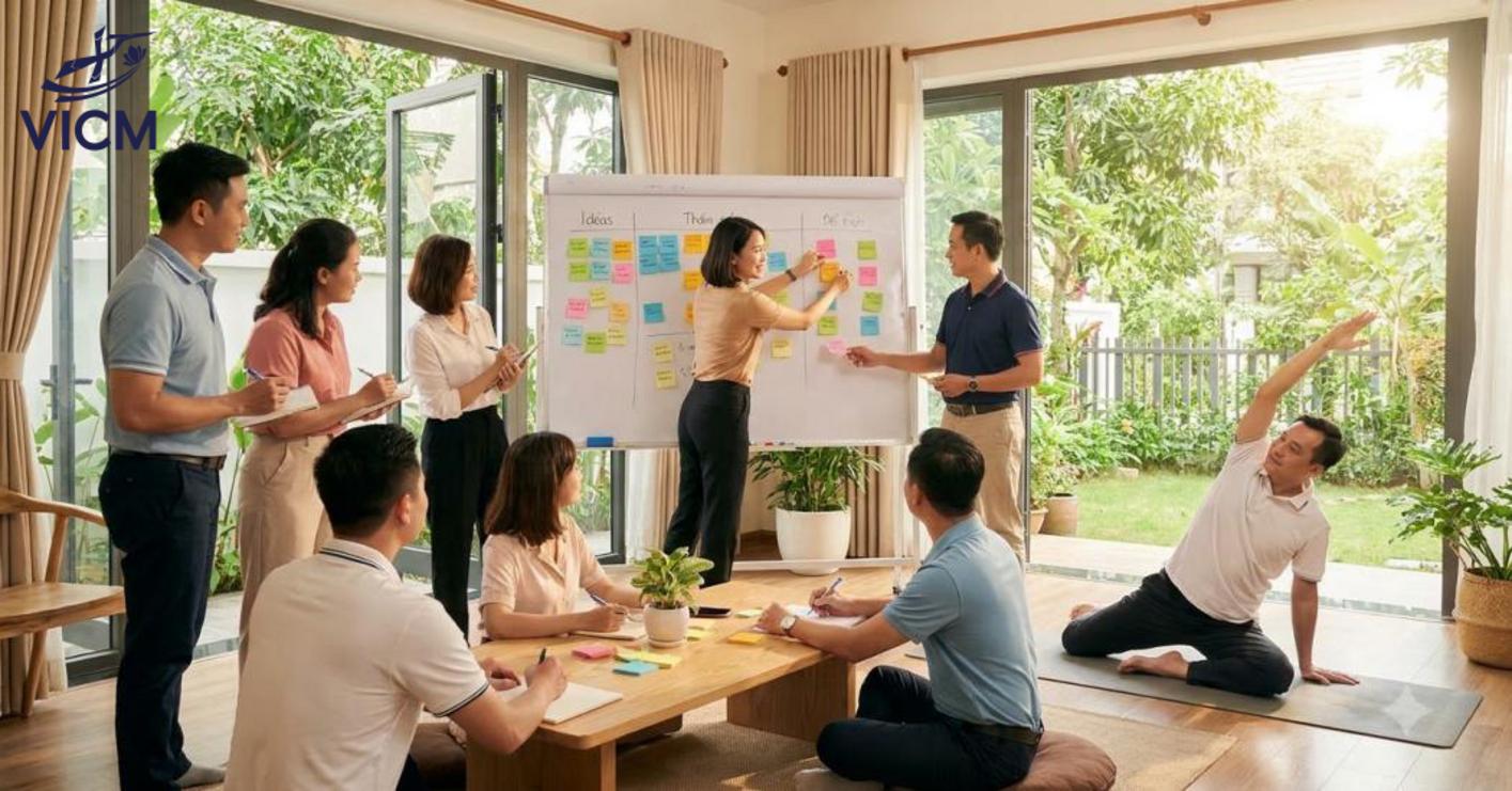 Retreat phù hợp giúp kích hoạt kỹ năng sáng tạo, hình thành nhịp học tập và nâng cao hiệu quả đội nhóm. Retreat phù hợp giúp kích hoạt kỹ năng sáng tạo, hình thành nhịp học tập và nâng cao hiệu quả đội nhóm.