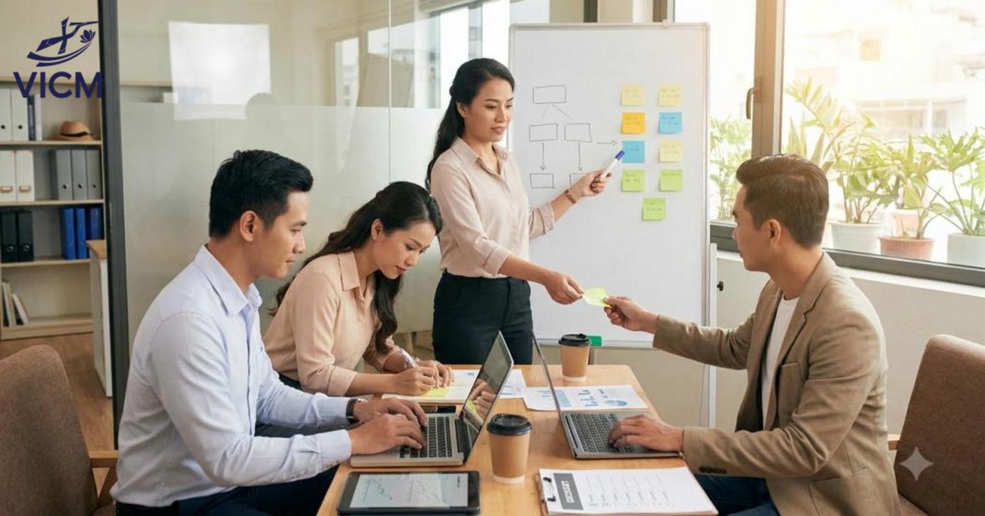 Kỹ năng thích nghi giúp nhân sự linh hoạt điều chỉnh, học nhanh và giữ vững mục tiêu trước mọi biến động. Kỹ năng thích nghi giúp nhân sự linh hoạt điều chỉnh, học nhanh và giữ vững mục tiêu trước mọi biến động.