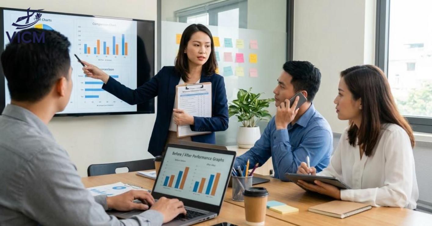 Đo lường Sales Training bằng hành vi, hiệu suất bán hàng và dữ liệu thực tế